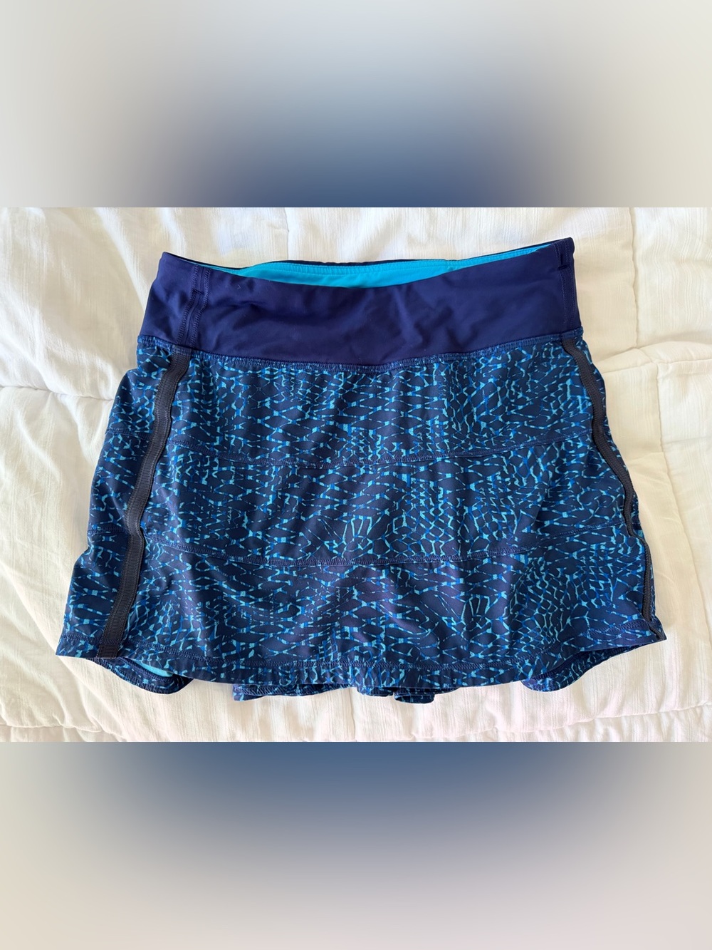 Lululemon Pace Rival Skirt II (Regular) Samba Snake Kayak Blue Hero Blue / Hero